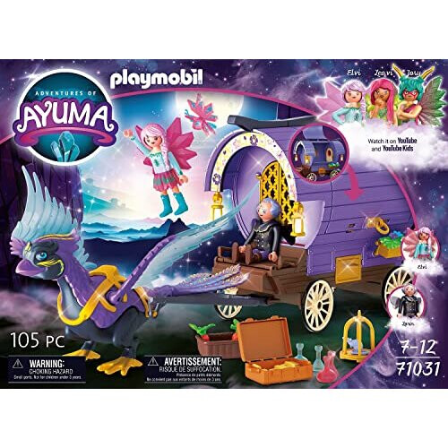 PLAYMOBIL Playmobil Περιπέτειες Ayuma Φαίρρυ Καρότσα με Φοίνικα 2