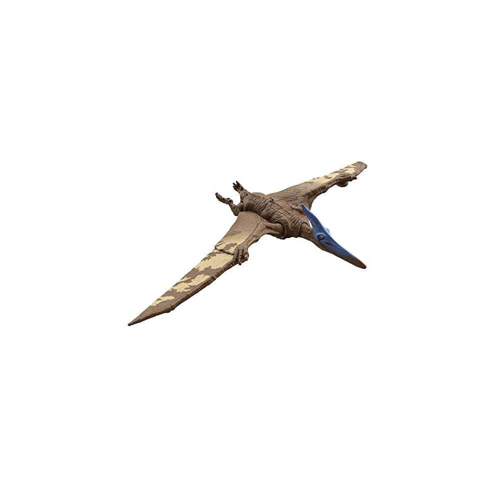 Jurassic World Dominion Roar Strikers Pteranodon Dinosaur Action Figure, Roar Sound & Flying Biting Attack, Physical & Digital Play, 4 Years & Up