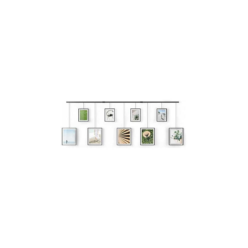 Umbra Exhibit Gallery Frames, Set of 9, 5x7 and 8x10, Black