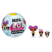 LOL Surprise OMG Mini Family Collection - Random Assortment: Mini Replica Fashion Dolls, Lil Sis & Pet, Signature Looks, Reusable Ball Playset