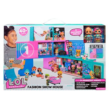 L.O.L. Surprise! 586050EUC LOL Fashion Show House Playset-UNbox 40+ Surprises-Includes 2 Exclusive Dolls, Furniture, Accessories &
