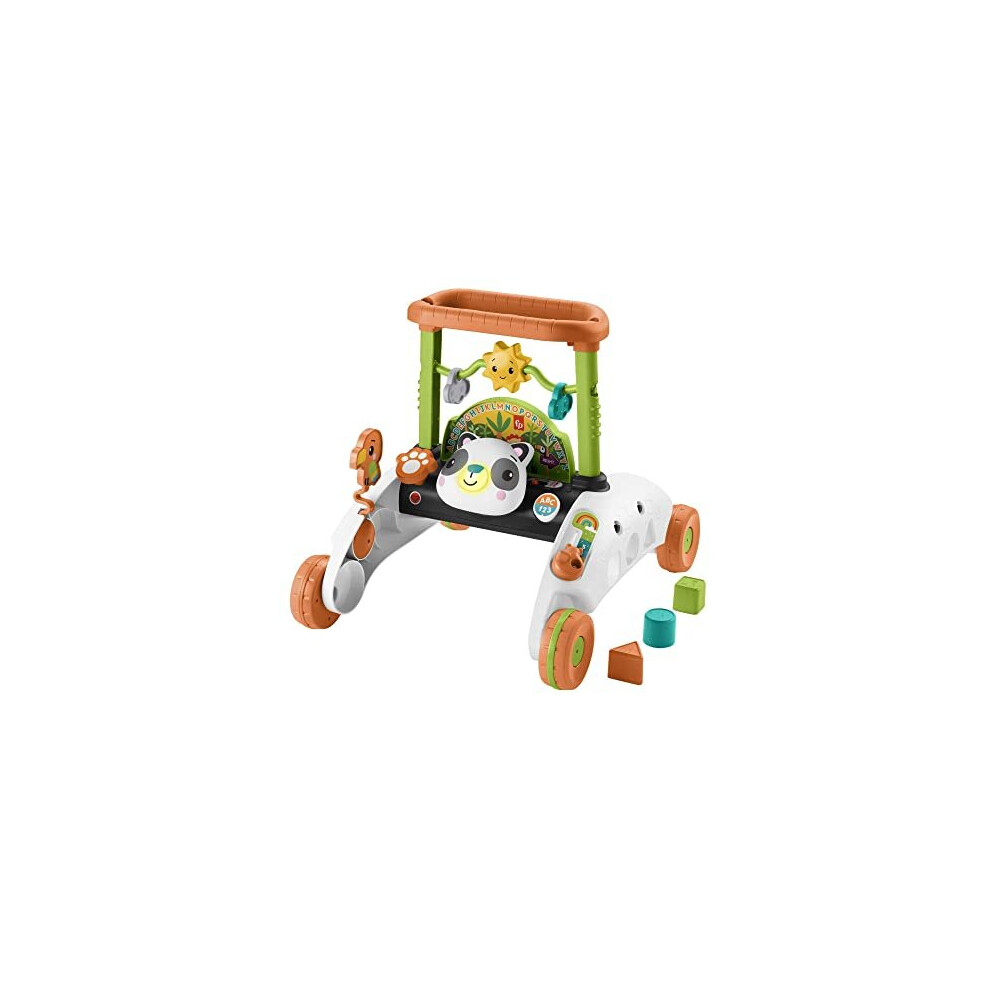 Fisher-Price 2-Sided Steady Speed Panda Walker Multilanguage Edition, interactive baby toy with Smart Stages learning content [Amazon Exclusive],