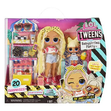 LOL Surprise Tween Babysitting Sleepover Party - RAE SANDS & SPF Q.T. - Unbox 20 Surprises - Includes Dolls with Colour Change Feature - Suitable for