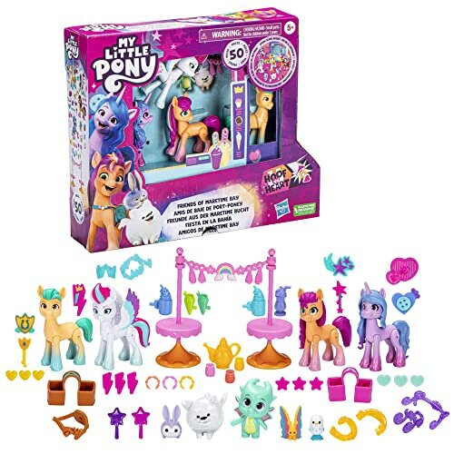 My Little Pony My Little Pony: Φίλοι του Maretime Bay, 4 Φιγούρες και Αξεσουάρ, για Παιδιά 5 Ετών και Άνω