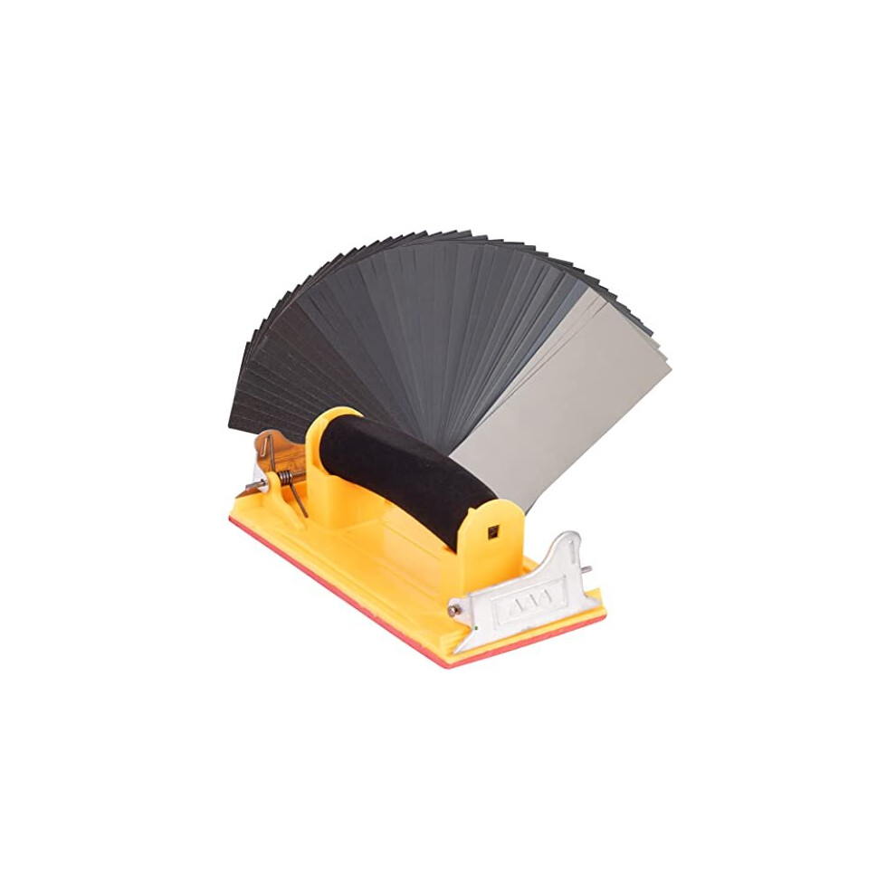 BLOSTM Sandpaper Assortment with Sanding Block - 120 to 7000 Grit, 48pcs Coarse to Fine Sandpaper for Wood, Walls & Automotive, Includes Hand Sander