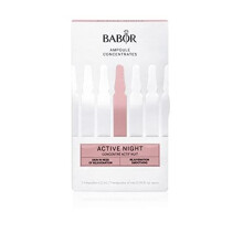 BABOR Active Night Serum Ampoules for the Face, for Improved Skin Regeneration, Vegan Formula, 7 x 2 ml Concentrated Ampoules