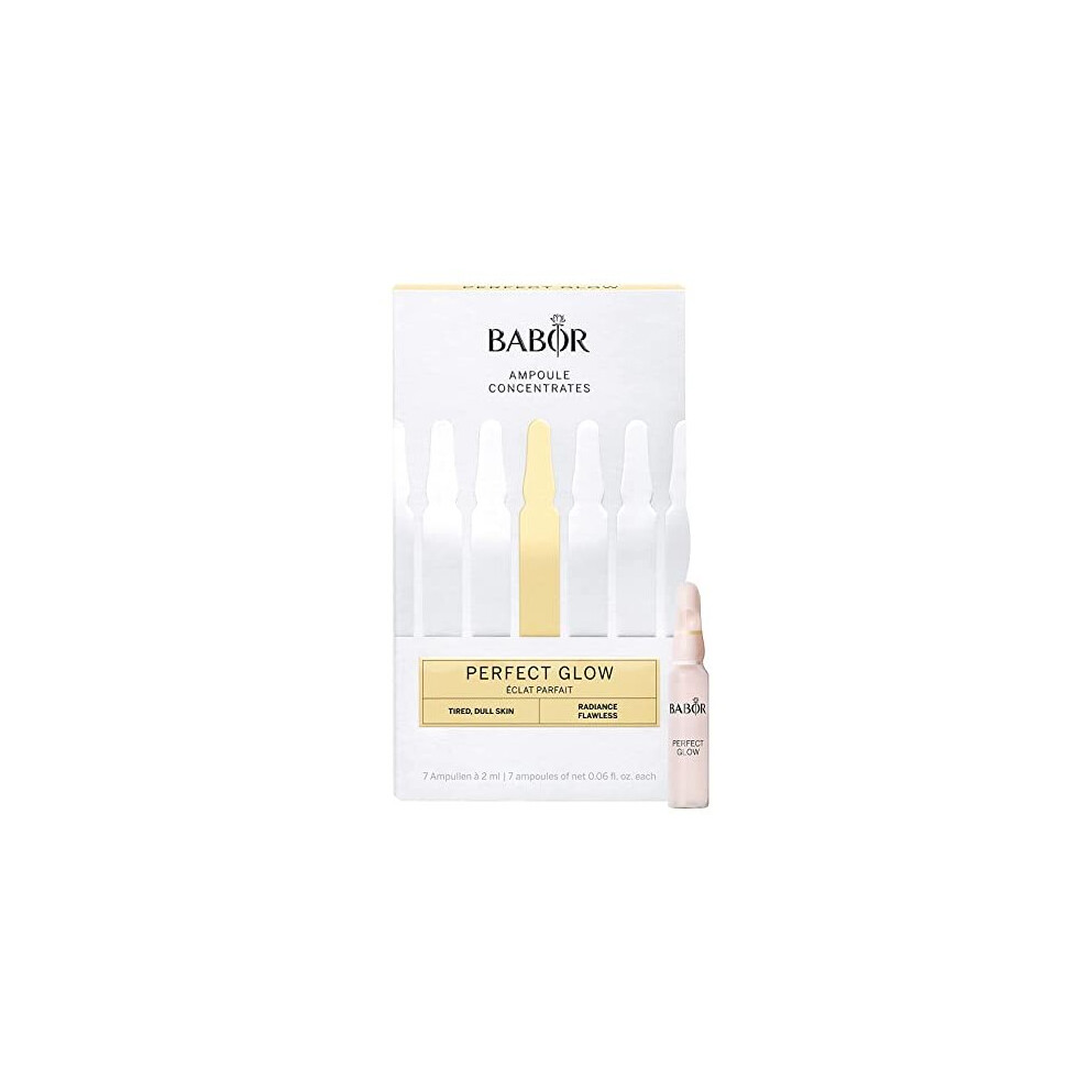 Babor Perfect Glow Serum Ampoules For The Face, With Glow Pigments For A Radiant Complexion, Vegan Formula, 7 X 2 Ml Concentrated Ampoules