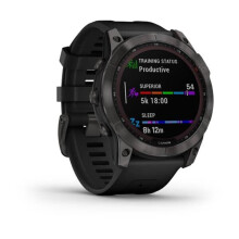 GARMIN 7X SAPPHIRE SOLAR CARBON GREY TITANIUM WITH BLACK BAND