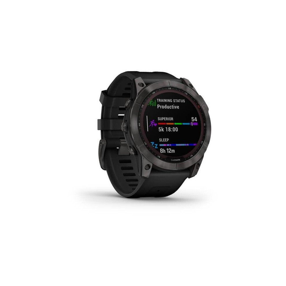 Garmin 7X Sapphire Solar Carbon Grey Titanium With Black Band