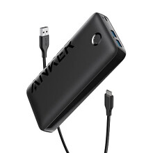 Anker Power Bank, 20W Portable Charger with USB-C Fast Charging, 335 (PowerCore 20K), Works for iPhone 13/12 Series, Samsung, iPad Pro, AirPods, Apple