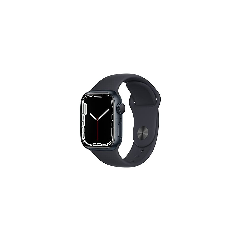 Apple Watch Series 7 (Gps, 41Mm) - Midnight Aluminium Case With Midnight Sport Band (Renewed)