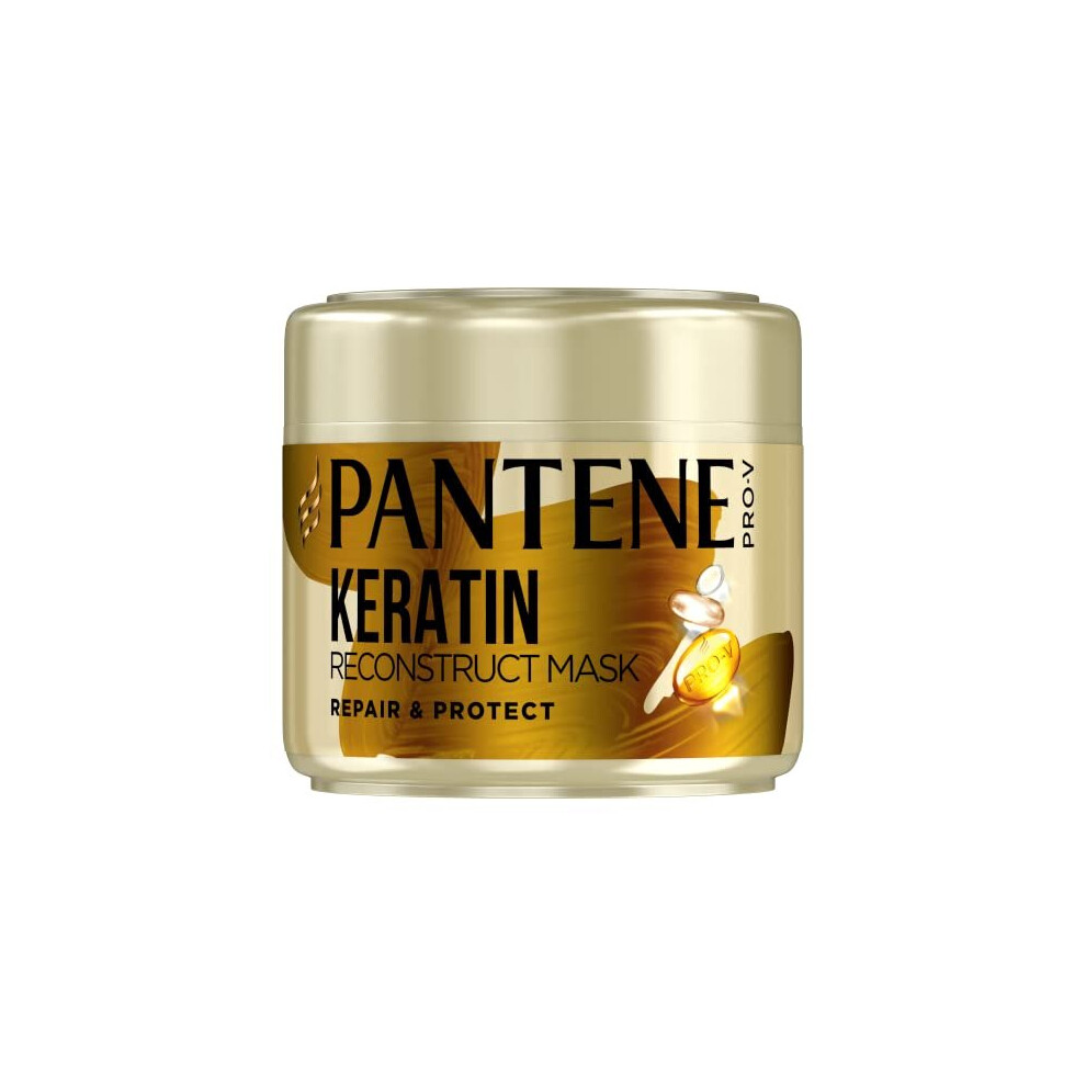 Pantene Keratin Hair Mask & Treatment For Dry And Damaged Hair, Repair & Protect, VALUE PACK, Helps Repair 6 Months Of Damage, Treatment With