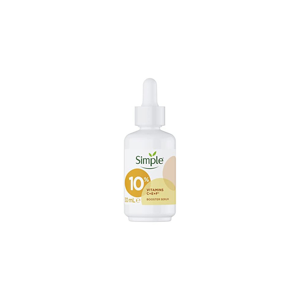 Simple 10% Vitamin C+E+F Suitable for all skin types Serum for youthful, glowing skin 30 ML