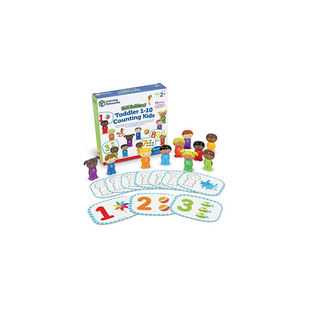 Learning Resources Skill Builders! Toddler 1-10 Counting Kids, Educational Toys for 18 Month Olds, Toddler Activities, Colour Teaching Toys, 20