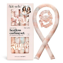Kitsch Holiday Gift Silk Heatless Hair Curler | Heatless Curling Rod Headband | Satin Heatless Curling Set for Hair | Perfect Heatless Curls