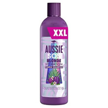 Aussie Blonde Purple Shampoo - Vegan Silver & Blonde Toner for Brassiness, Australian Wild Plum & Manuka Leaf, 490 ml