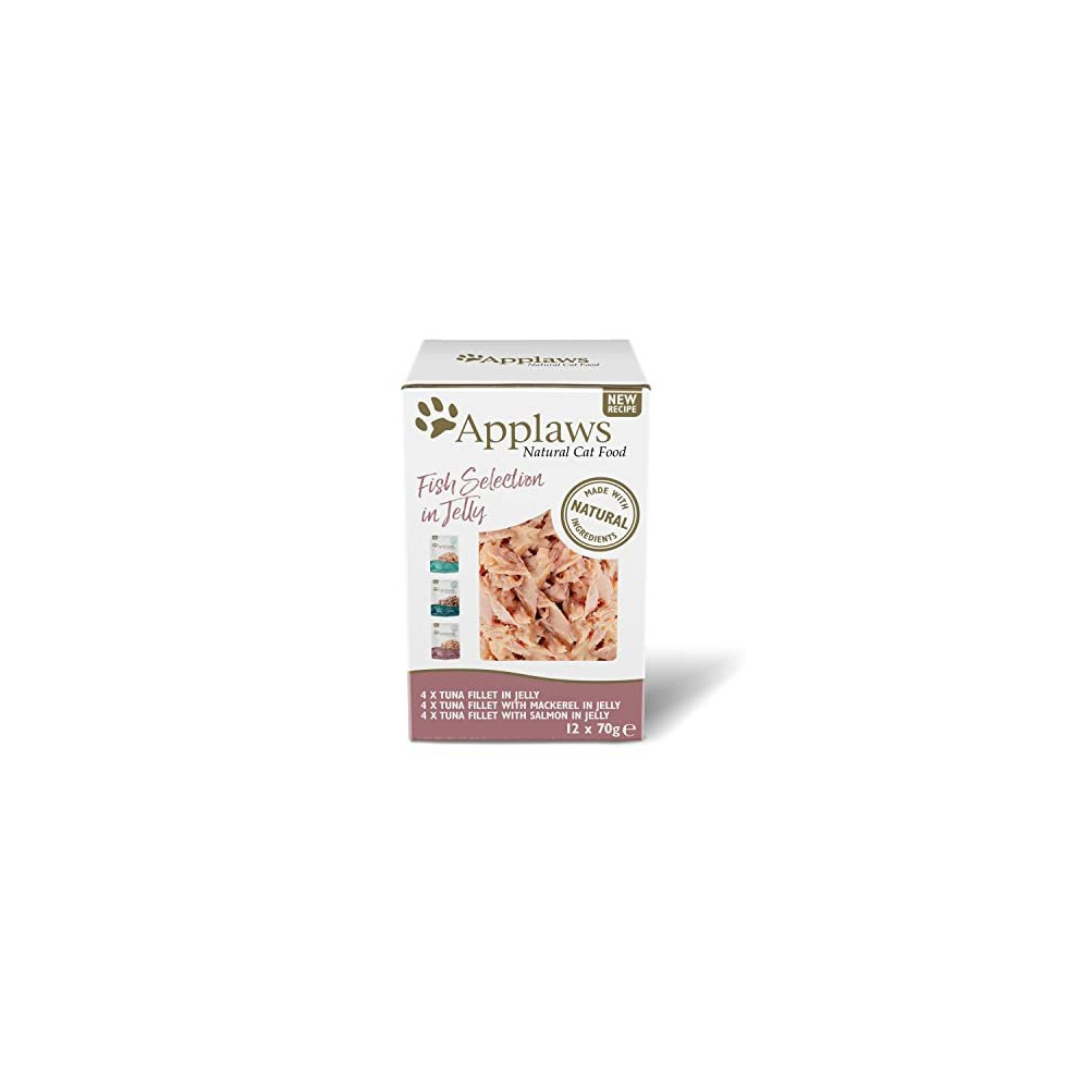 Applaws Natural Wet Cat Food Pouch, Fish Selection in Jelly 70 g (12 x 70 g Pouches) - Image 7