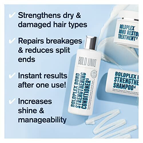 Boldplex 3, 4 & 5 Bond Restore Behandeling, Shampoo & Conditioner Trio Set - Hydraterende Formule 2