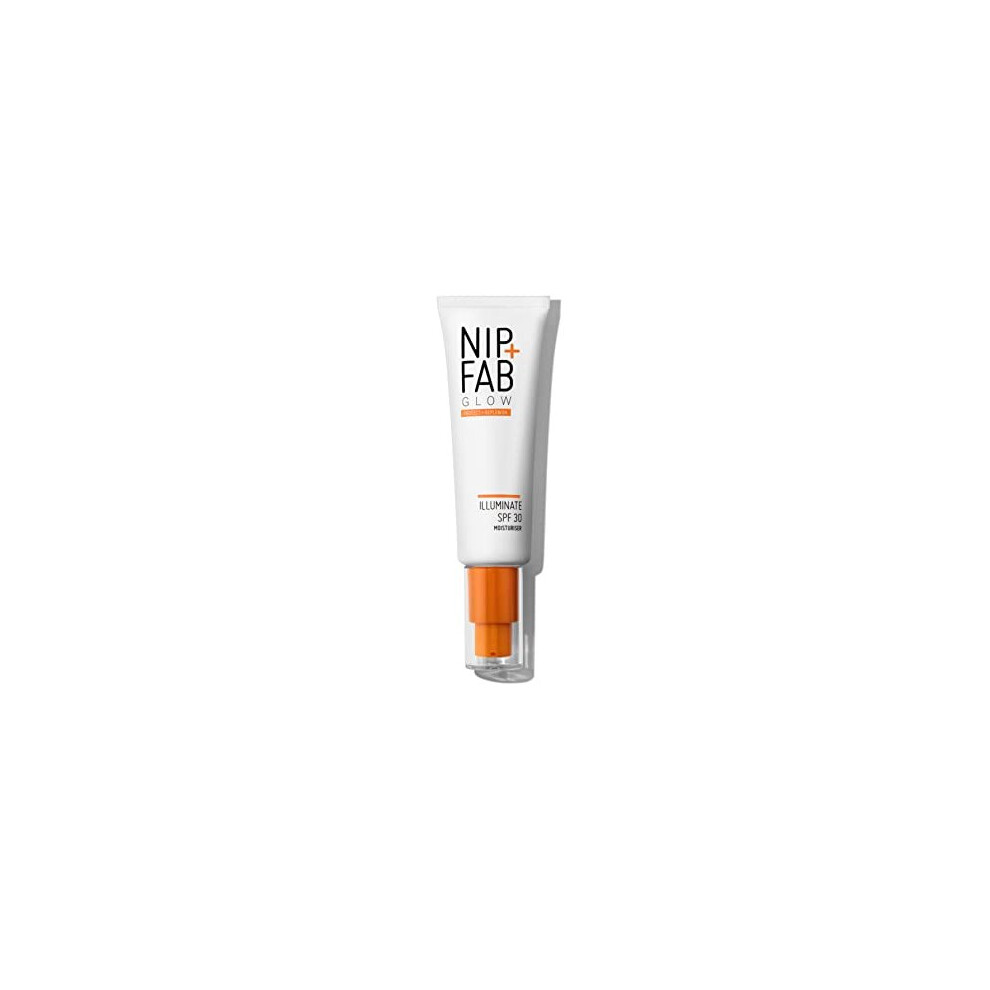 Nip+Fab SPF 30 Moisturiser Glow Illuminate | 50 Ml | Tailored To Dull Skin | Maximum Face Hydration And Protection | UVA + UVB Protection | SPF Face