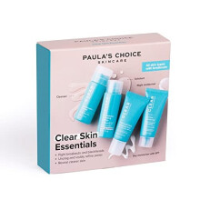 Paula's Choice Clear Skin Essentials Trial Kit - 3-Step Skincare Routine - Cleanse, Exfoliate & Hydrate - Fights Blackheads & Enlarged Pores - All