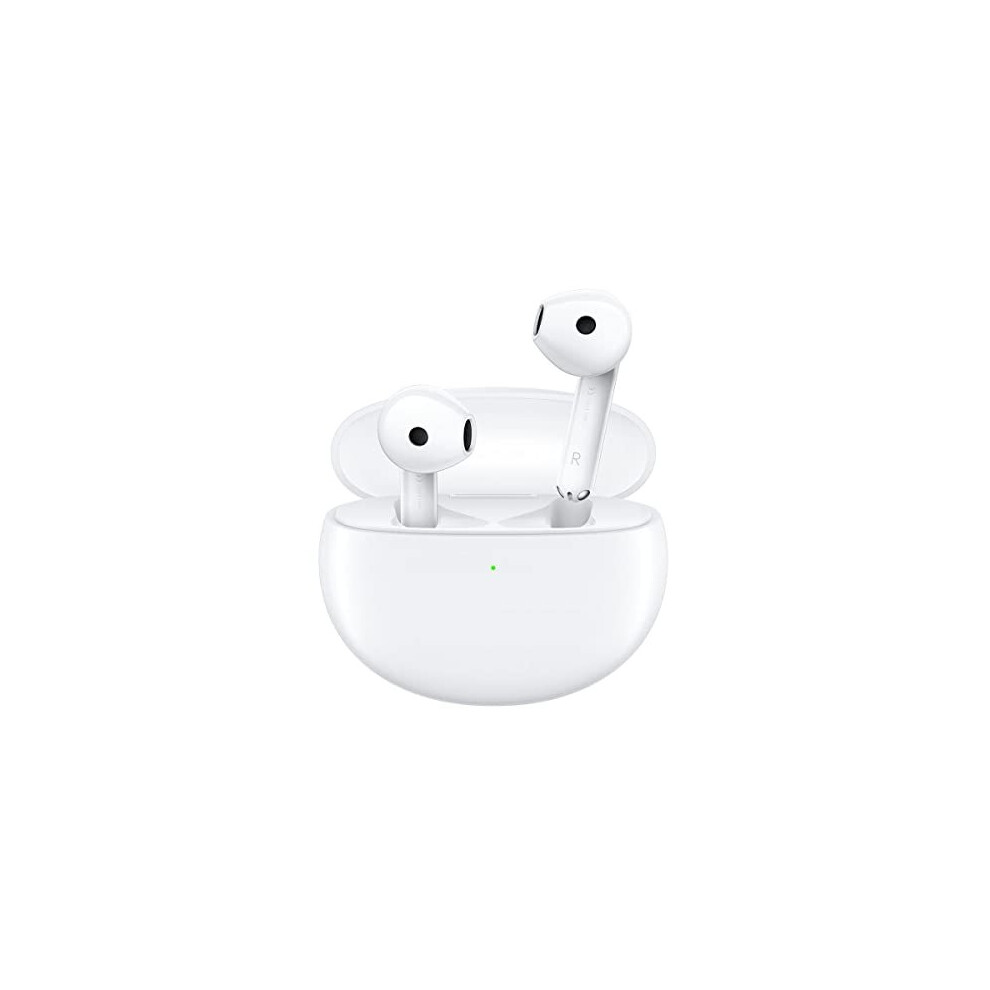 Oppo Enco Air2- Wireless Headphones, Bluetooth 5.2, Noise Cancelling, Wireless Charging, Large Capacity Battery, White