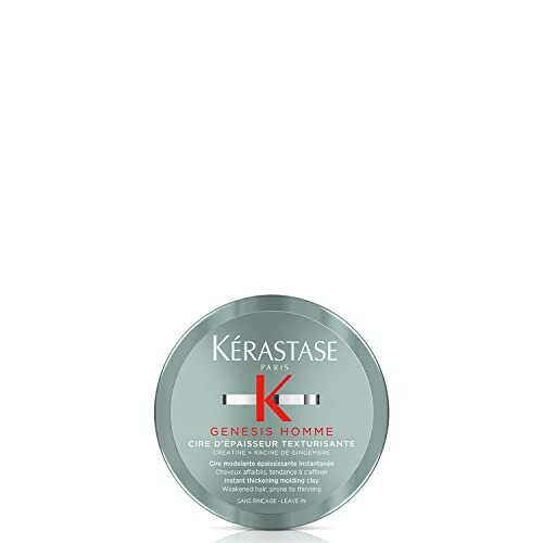Kerastase Kérastase Genesis Homme, Instant Thickening Moulding Clay, For Weakened & Thinning Hair, Cire d'Épaisseur Texturisante, 75ml