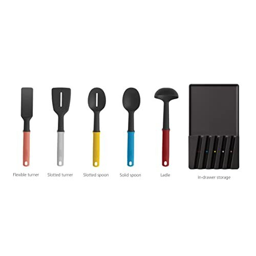 Joseph Joseph Joseph Joseph Elevate Store Ustensiles 5 pi   ces avec plateau de rangement dans le tir 1