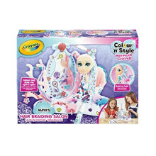 CRAYOLA Colour 'n' Style Mermaid Friends: Hair Braiding Salon Playset | Colour & Style Your Own Mermaid, Again and Again! (Includes Magic Dry-Erase