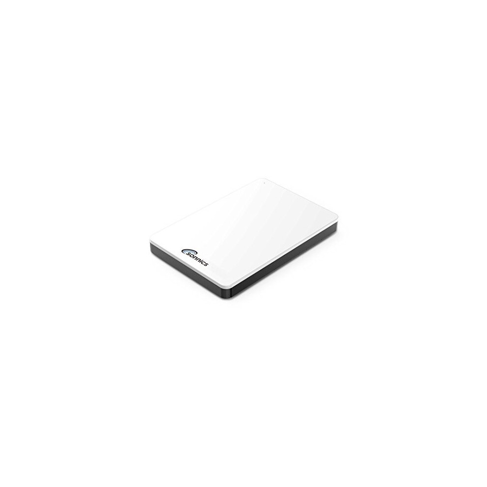 Sonnics 1TB White External Portable Hard drive type C USB 3.1 Compatible with Windows PC, Mac, Smart tv, XBOX ONE/Series X & PS4 /PS5