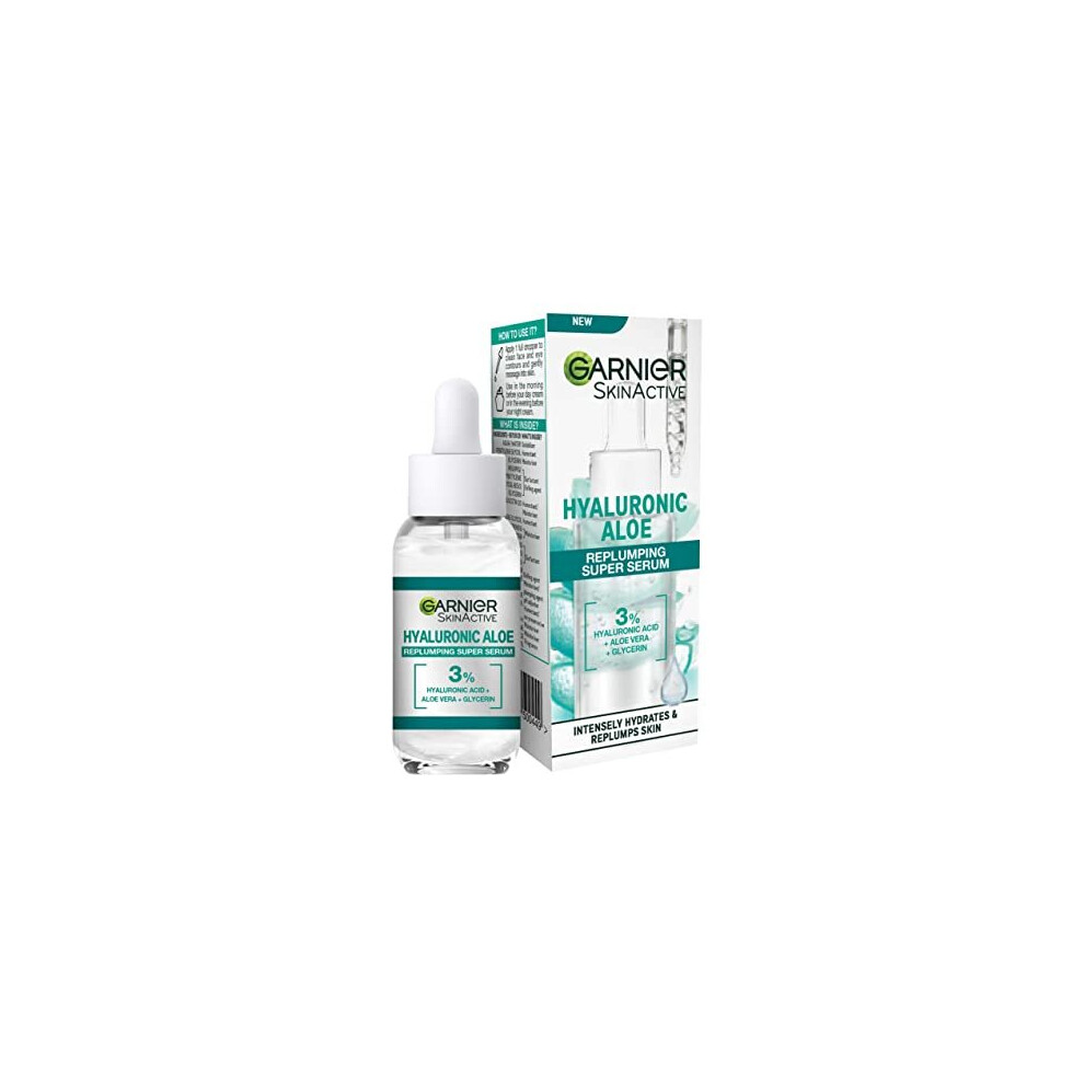 Garnier Skinactive Hyaluronic Aloe Super Serum, Replumps & Hydrates Skin Up To 10 Layers Deep, With 3% Hyaluronic Acid Aloe Vera & Glycerin, 30Ml - Image 10