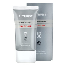 Altruist Dermatologist Sunscreen Fluid SPF30 – Superior 5star UVA protection by Dr Andrew Birnie premium antioxidant face protection, White,