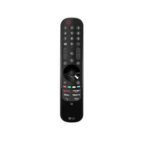 LG MR22GN Remote Control, Magic Remote for LG TV Models 2021/2022, Built-In Microphone, Compatible with Alexa and Google, Black