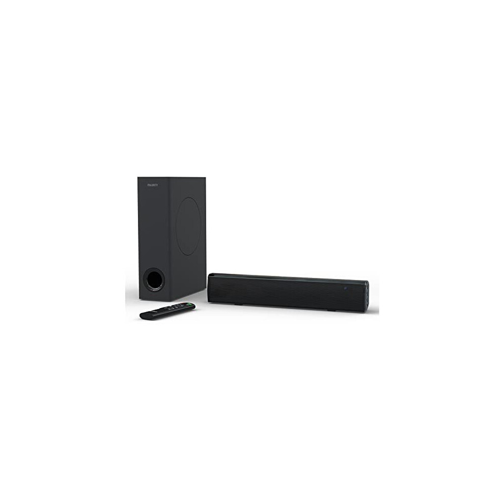 Majority Bowfell Bluetooth Sound Bar For Tv | 100 Watts Powerful 2.1 Stereo Sound | Soundbar For Gaming, Tv, Football, World Cup, Movies And Music | 5056444108845