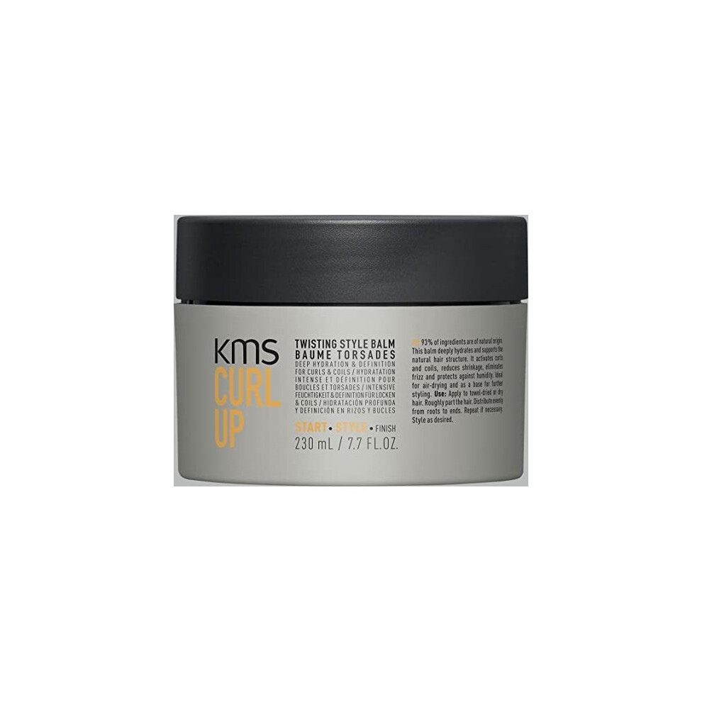 KMS CURLUP, Twisting Style Balm for Curls and Waves, 230 ml, Off White