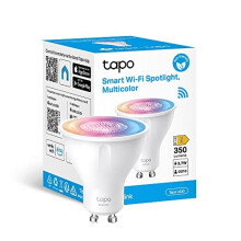TP-Link Tapo Smart Wi-Fi Spotlight, Multicolour, Dimmable, White Tunable, GU10 Lamp Base, Remote Control, Energy Saving, Works with Alexa & Google