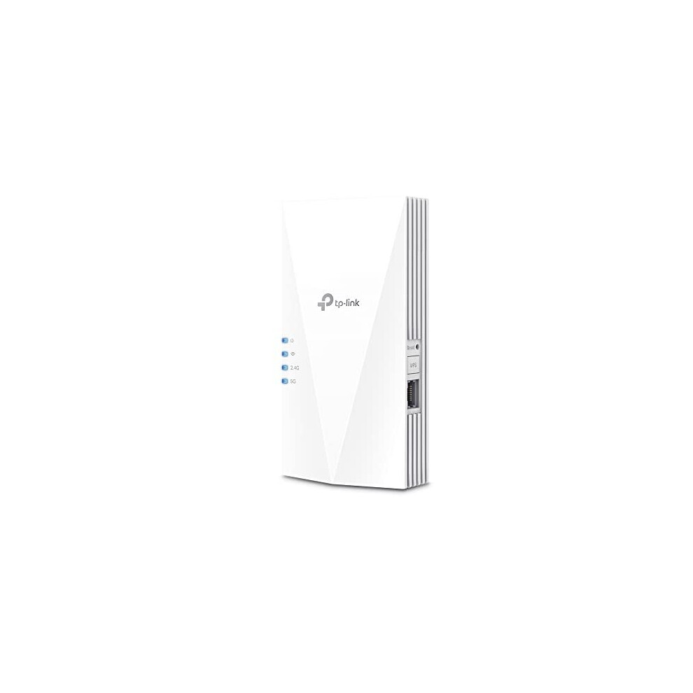 TP-Link AX3000 Dual Band Wi-Fi 6 Range Extender, Broadband/Wi-Fi Extender, Wi-Fi Booster/Hotspot with 1 Gigabit Port, 160 MHz Channels, Built-In