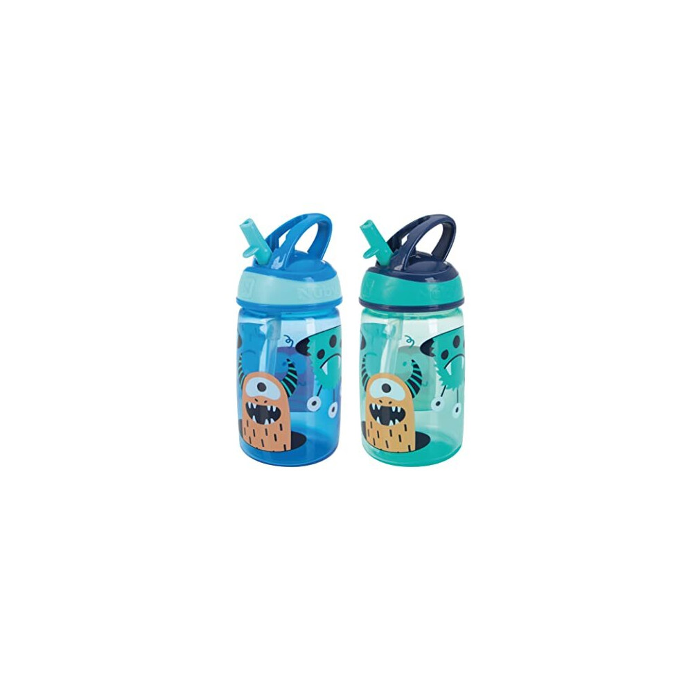 Nuby Mighty Swig Water Bottle - No Spill Active Toddler Sippy Cup | 360ml / 12oz |Carry Handle | Dishwasher and Microwave Safe | Suitable Beaker for