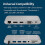 USB-Hub - Kensington - K33853WW - USB-C - 10 Gbit/s - Compatibel met MicroSD 2