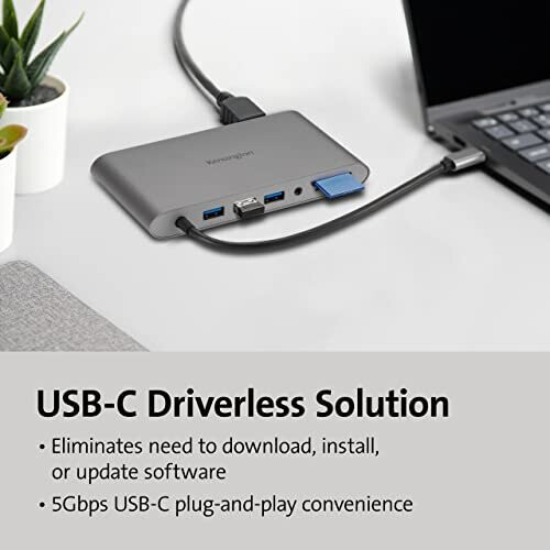USB-Hub - Kensington - K33853WW - USB-C - 10 Gbit/s - Compatibel met MicroSD 2