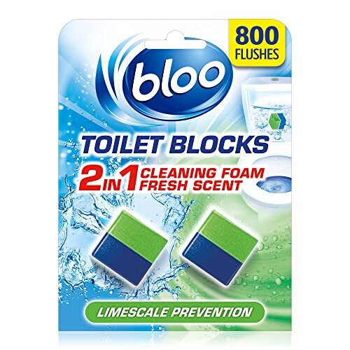 Bloo Bloo Toilet Blocks Limescale Prevention, Pack of 2