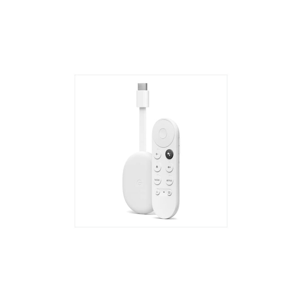 Google Chromecast With Tv (Hd) Snow – Streaming Entertainment On Your Tv With Voice Search Remote – Watch Movies, Shows, Netflix, Nowtv And More