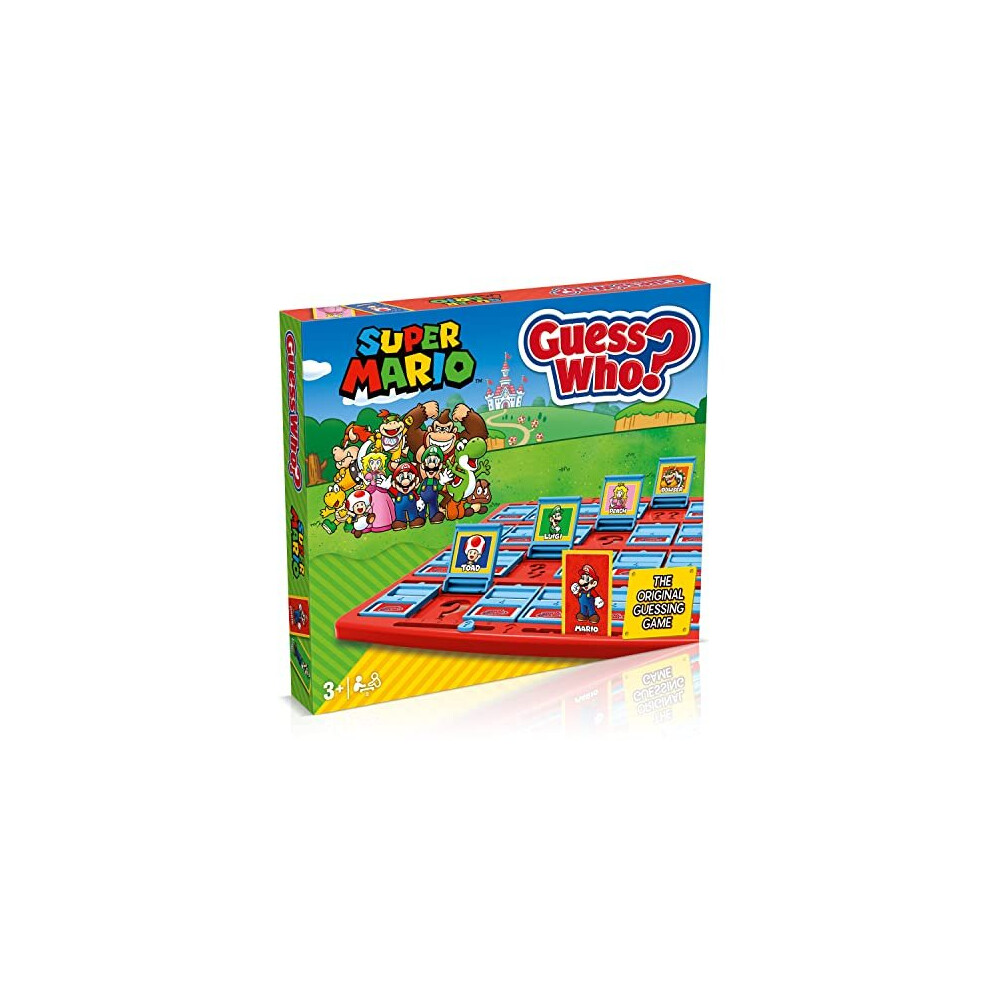 Winning Moves Super Mario Guess Who? Board Game, Play With Classic Nintendo Characters Including Mario, Luigi, Peach, Bowser, And Donkey Kong, Ages 6