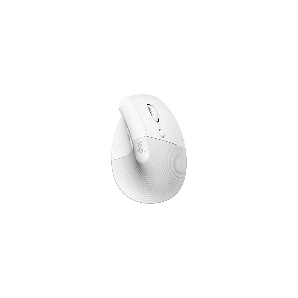 Logitech Lift For Mac Wireless Vertical Ergonomic Mouse, Bluetooth, Quiet Clicks, Silent Smartwheel, 4 Customisable Buttons, For Macos/Ipados/Macbook