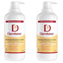Diprobase Advanced New Formula for Eczema Prone Skin for Red, Inflamed or Damaged Skin Cream, 500 g (Pack of 2)