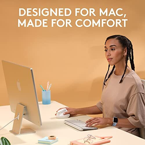 Logitech Ratón - Inalámbrico - Logitech - Elevación Ergonómica Vertical - Blanco - Diestro - Para Mac 2