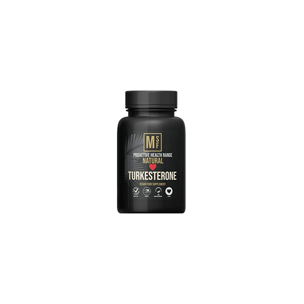 Metasuperfoods Turkesterone With Piperine For Max Absorption | (1000Mg) Serving | 60 High Potency Capsules | Vegan | No Binders No Fillers | Non-Gmo | All Natural