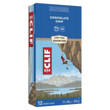 CLIF Bar Energy Bars / Nutritional Protein Bar (12 x 68g), Source of Plant Based Protein, Chocolate Chip