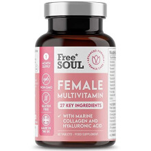 Women's Multivtamins and Minerals with Collagen & Hyaluronic Acid - 27 Essential Vitamins, Minerals, & Botanicals - 60 Tablets | Gluten-Free & No