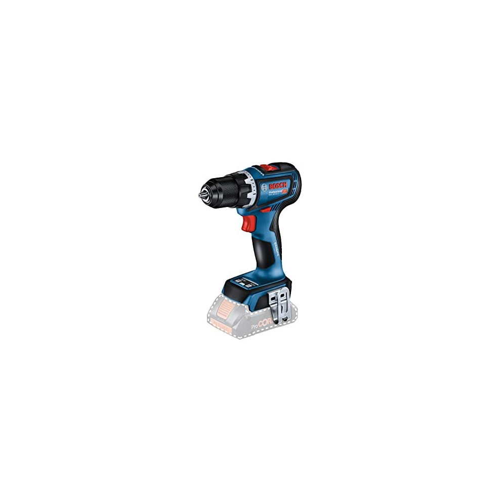 Bosch Professional 18V System Cordless Drill Driver GSR 18V-90 C (Batteries and Charger not Included, in Cardboard Box), 06019K6000, Blue