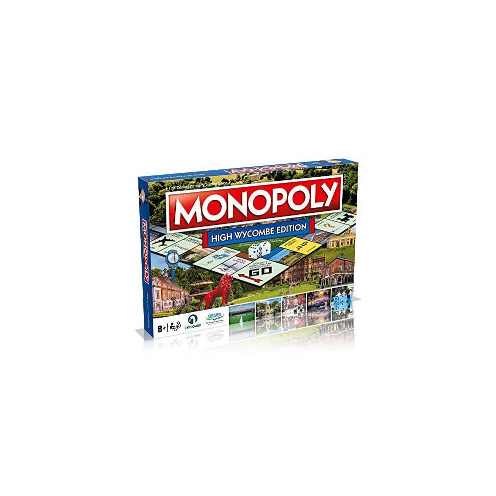 High Wycombe Monopoly Board Game English Edition, Family games for ages 8 and up